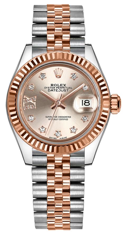 rolex femme acier fond rose|Lady‑Datejust de Rolex .